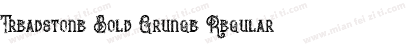 Treadstone Bold Grunge Regular字体转换